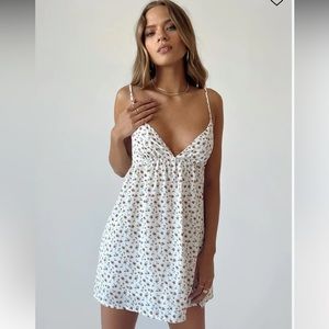 Princess Polly Koko Mini Dress White Floral